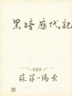黑暗历代记封面