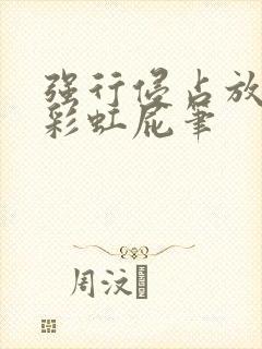强行侵占放了个彩虹屁笔封面