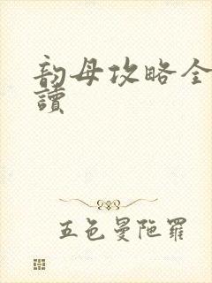 韵母攻略全文阅读
