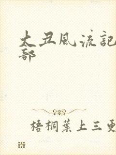 大丑风流记第二部封面