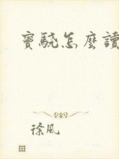 窦骁怎么读封面