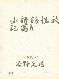 小诗的性放荡日记高h