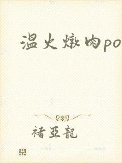 温火炖肉pop封面