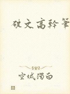 破文高干笔趣阁