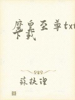 魔皇至尊txt下载封面