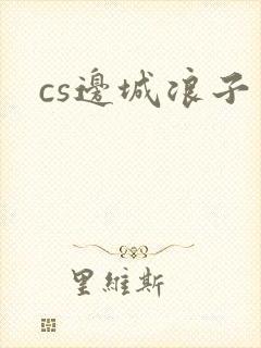 cs边城浪子封面