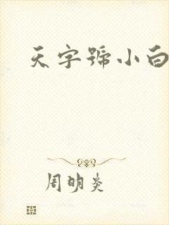 天字号小白脸