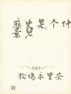 历史是个什么玩意儿