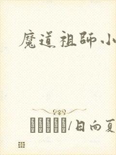 魔道祖师小说封面