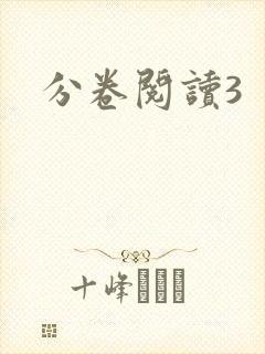 分卷阅读3