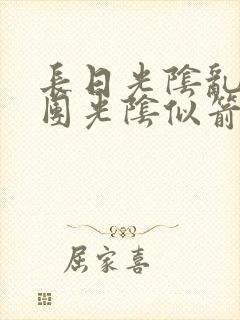 长日光阴乱作一团光阴似箭眇眇翟