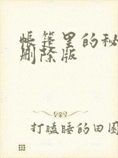 帐篷里的秘密无删除版封面