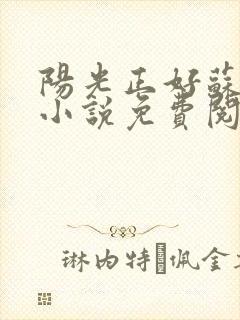 阳光正好苏玥玥小说免费阅读