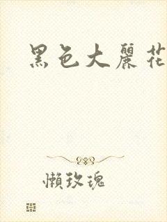 黑色大丽花图片