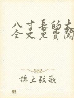 八寸长的大宝贝全文免费阅读