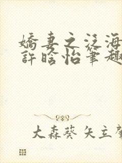 娇妻之泛海之舟许晗怡笔趣阁