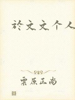 于文文个人简历