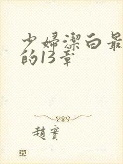 少妇洁白最刺激的13章