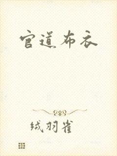 官道布衣封面