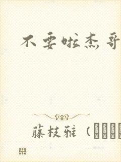 不要啦杰哥