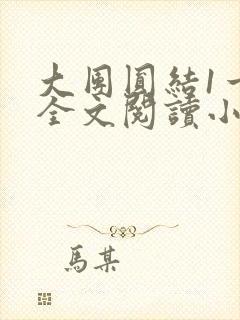 大团圆结1一6全文阅读小说于兜兜封面