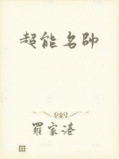 超能名帅封面