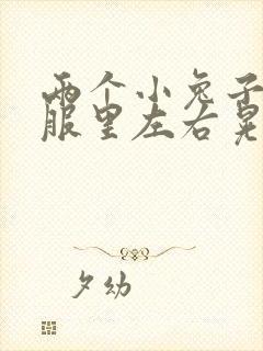 两个小兔子在衣服里左右晃