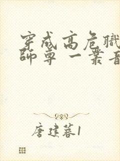 穿成高危职业之师尊 一丛音封面