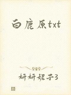 白鹿原txt封面