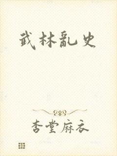 武林乱史封面