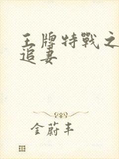 王牌特战之军少追妻封面