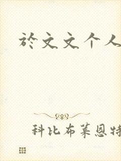 于文文个人简历