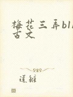 梅花三弄b1h古文封面