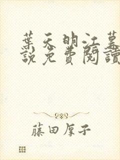 叶天明江暮婉小说免费阅读笔趣阁封面