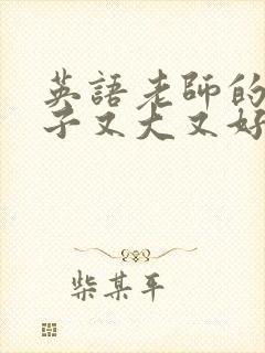 英语老师的小兔子又大又好吃