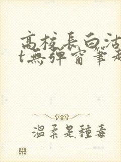 高校长白沽txt无弹窗笔趣阁封面