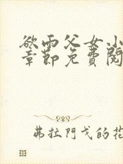 欲雨父女小说全章节免费阅读封面