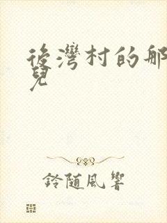 后湾村的那些事儿