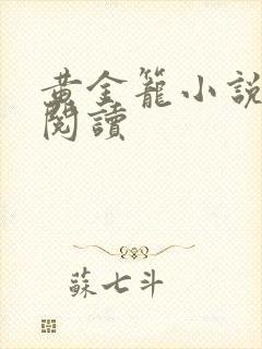黄金笼小说免费阅读封面