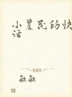 小农民的快乐生活封面