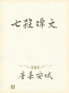 七杀碑文封面