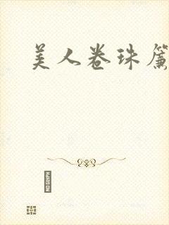 美人卷珠帘封面