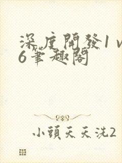 深度开发1 v6笔趣阁