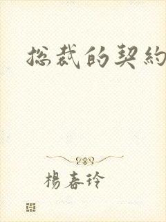 总裁的契约妻封面