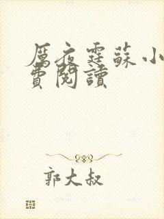 厉夜霆苏小汐免费阅读