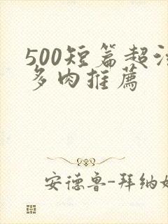 500短篇超污多肉推荐