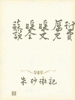 苏暖暖厉衍琛小说全文免费阅读