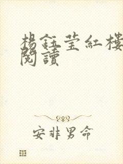 杨钰莹红楼全文阅读封面