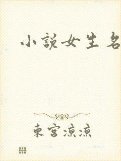 小说女生名字