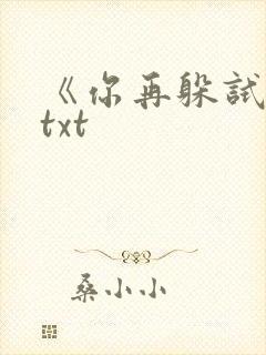 《你再躲试试》txt